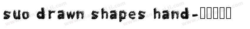 suo drawn shapes hand字体转换